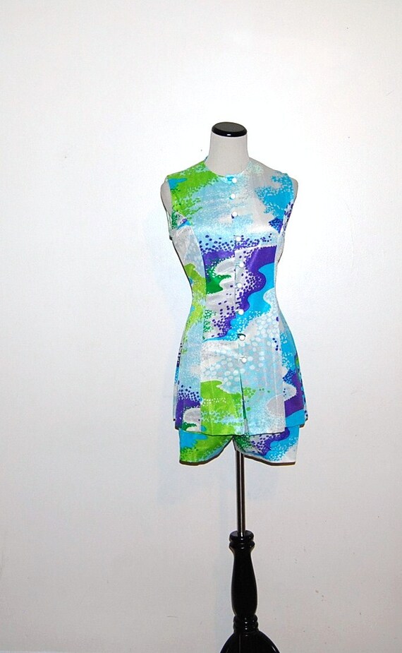 Vintage 60s Mod Hot Pants and Top
