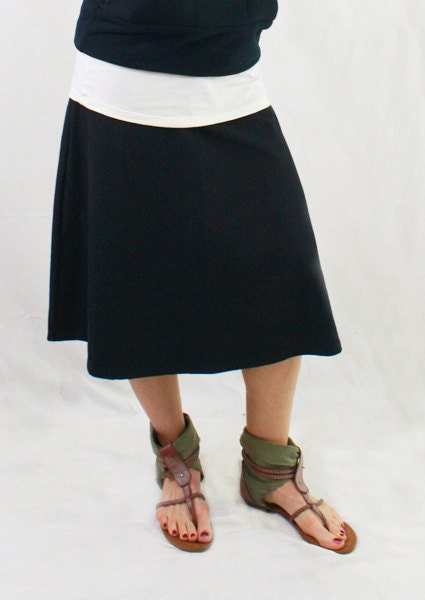 comfy skirt-M-BLACK