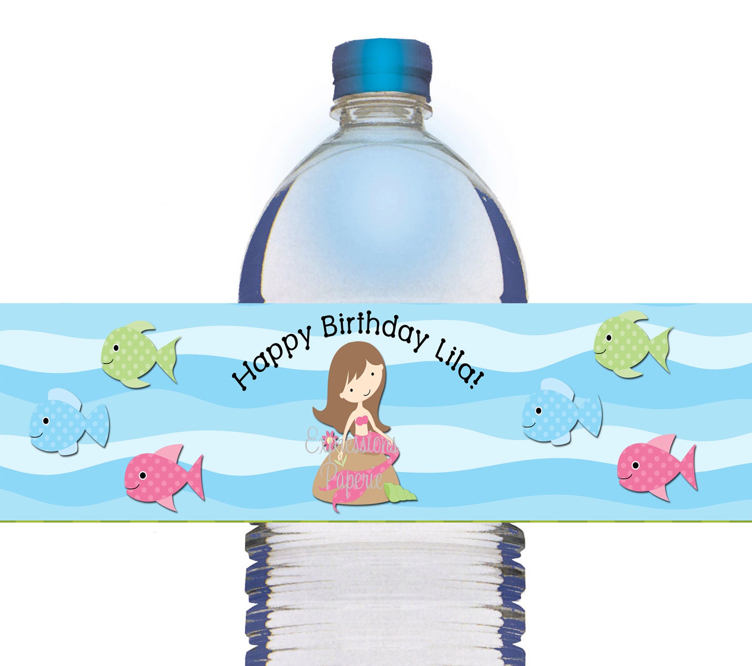 Sweet Mermaids, Water Bottle Labels Il_170x135