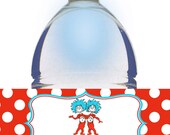 Dr Seuss Thing 1 Thing 2, Water Bottle Labels Il_170x135