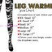 Lacy Lady Victorian Leg Warmers - Heather Grey - Lots of Colors