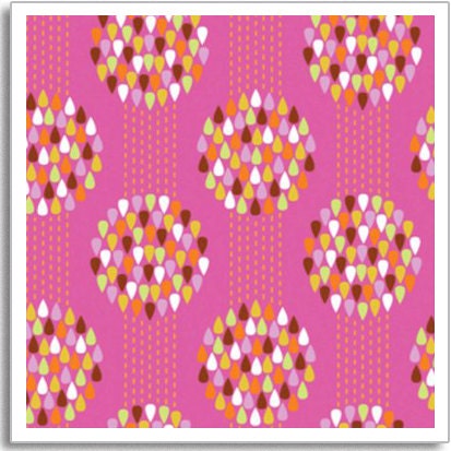 Erin McMorris Fabric Summersault Collection Raindrops Rose 1 yard
