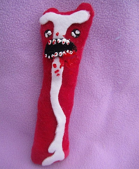 Zombie Bacon - Undead Plush Food (made to order)