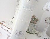 Vintage Office Storage Box File - Magazine Holder - Shabby Chippy Farmhouse - Capitol Metal