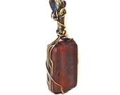 Burnt Orange Recycled Glass Pendant
