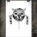 Pretty in black,  print A4, 210x297 mm