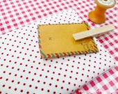 White with Little Red Polka Dot Fabric in Fat Quarter (Zakka)