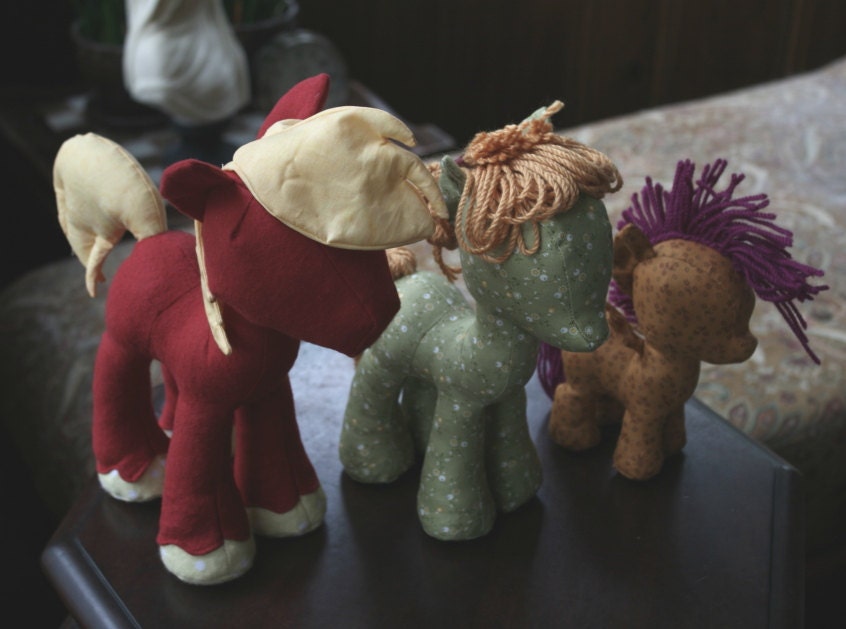 Digital Combo Package, Your Choice of Two Patterns: Original Pony, Stallion, Filly & Colt, Beanie (Plushie, Stuffed Toy)