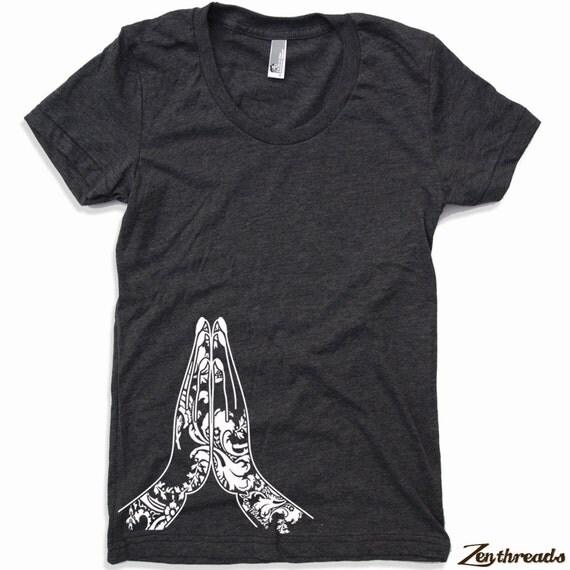 Womens NAMASTE american apparel T Shirt S M L XL (17 Colors Available)