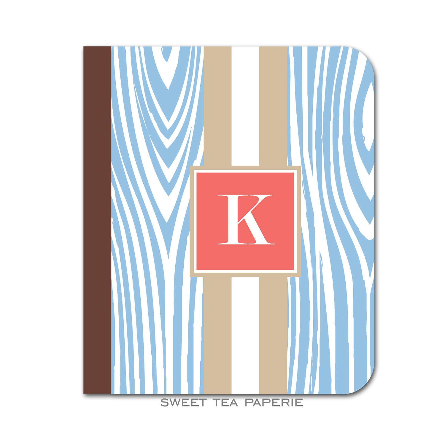 E-reader/ iPad 1 Case- Faux Bois (iPad 1, Nook, Kindle Fire, Kindle Versions 2, 3, and 4)