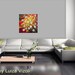 Original Modern Impressionist Flowers Impasto Palette Knife Contemporary Wall Decor Art by Luiza Vizoli