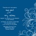 Printable Wedding Invitation - Blue and White Tardis Swirls