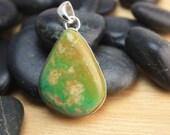 Green Crow Springs Turquoise Pendant