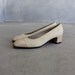 VTG Salvatore Ferragamo Pumps Low Heel Tan Women's Size 7 Shoes