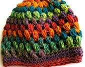 Rainbow Popcorn Beanie (3-6months)