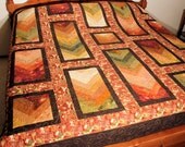 Autumn Braid Queen Size Bed Quilt