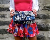Fold Over Clutch Tribal Print - Indigo Blue Print Summer Fashion