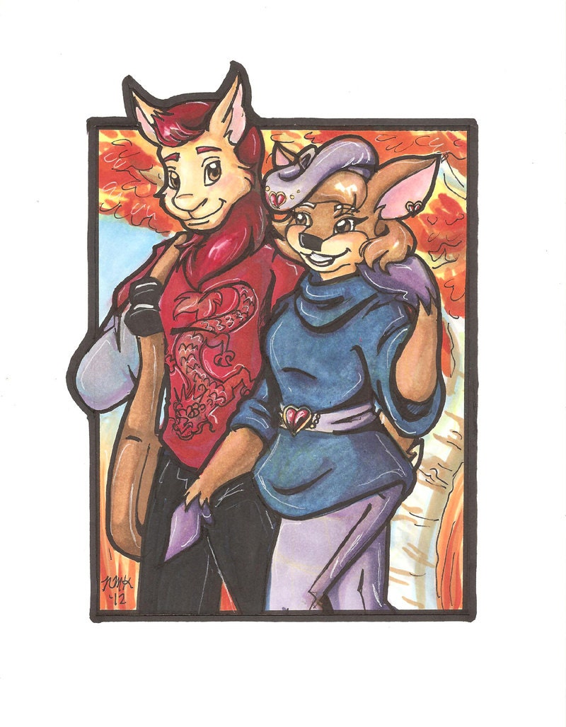 Original Artwork-Louis and Diana