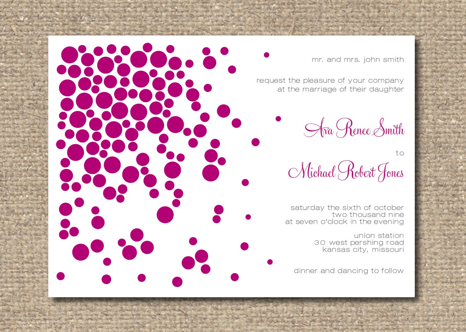 Ava Printable Wedding Invitation Suite
