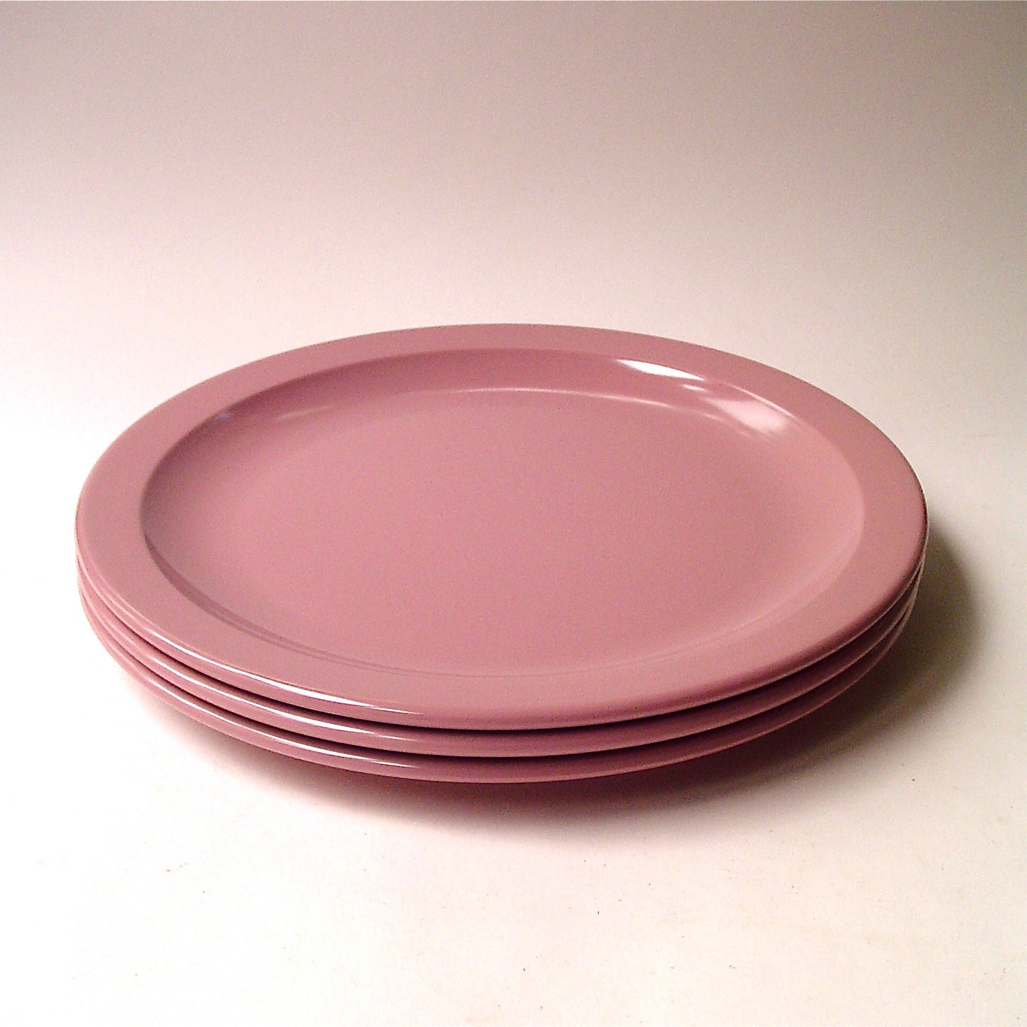 vintage Melmac Mauve Pink  Texas Ware Dinner Plates