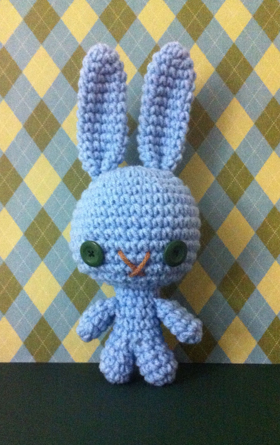Bunny in Light Blue - Amigurumi