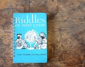 Vintage Book Journal .. Riddles of Many Lands