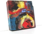 Abstract Acrylic Painting  Original Modern Contemporary Artwork "Round UP"
