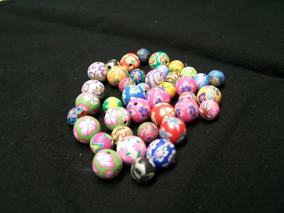 DESTASH - Assorted Polymer Clay Beads