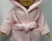 Pink robe or beach cover-up for your American girl doll