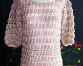Crochet Sweater Top size M