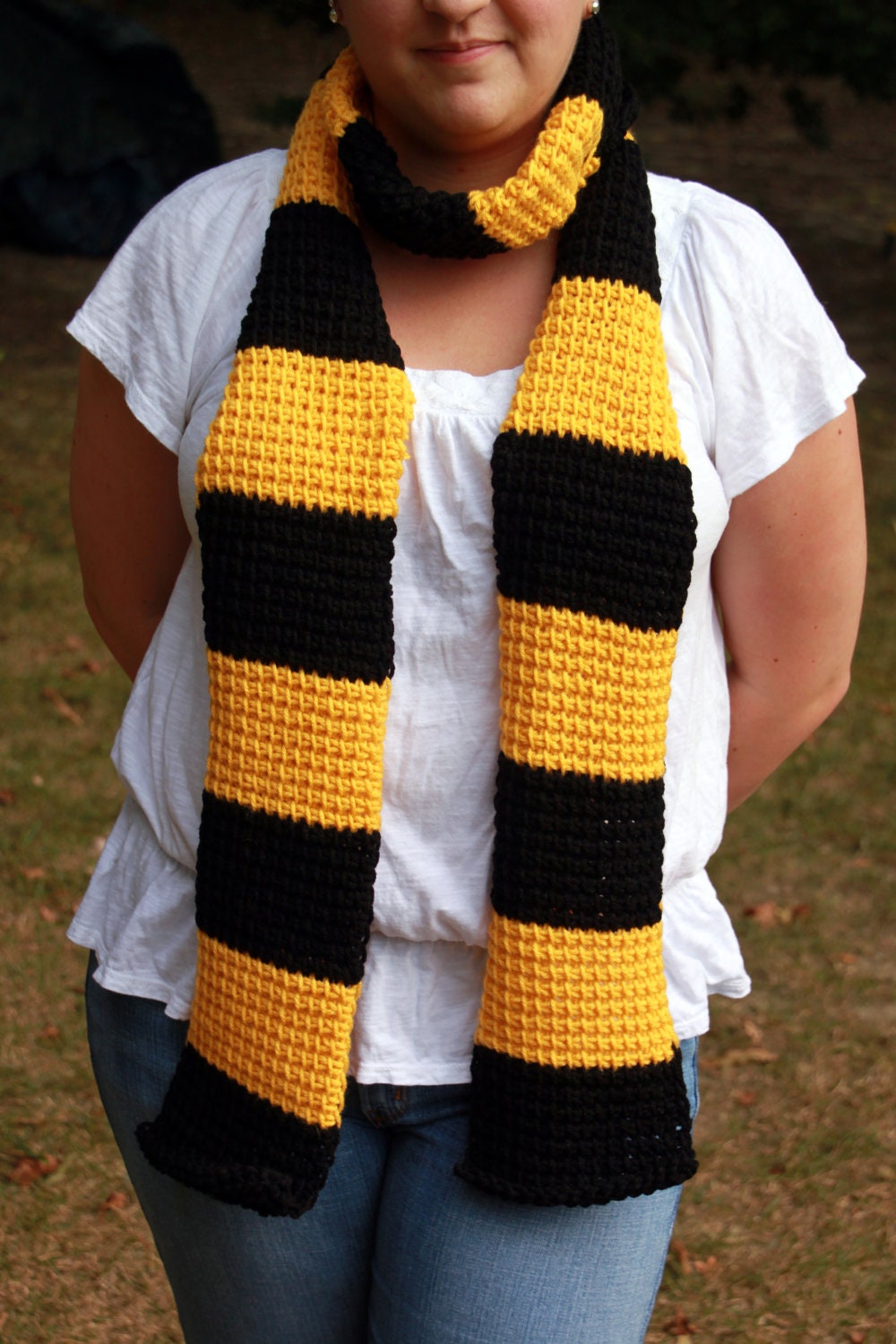 Hufflepuff "Harry Potter"-inspired scarf