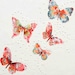 BUTTERFLY  Art Print Mixed Media Art Collage Encaustic Girl's Room Decor Shabby Chic