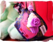 Sweet Lavender Cupcake Keychain