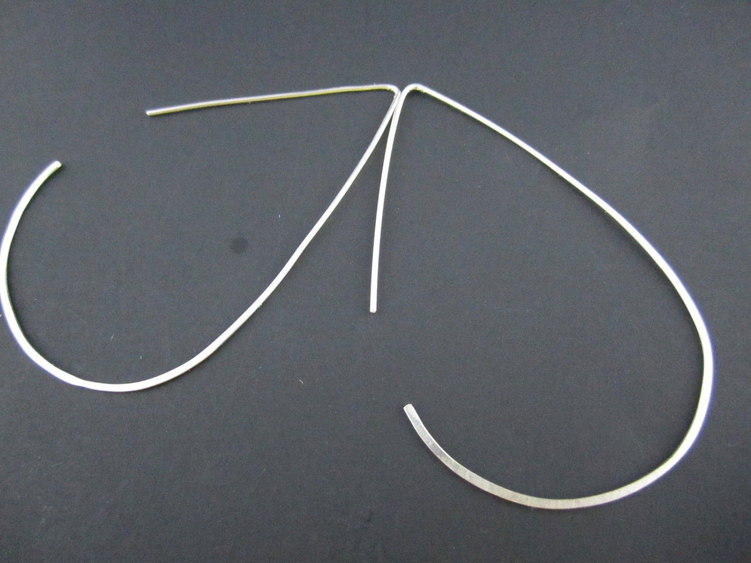 Rain Drop - Large sterling silver earrings