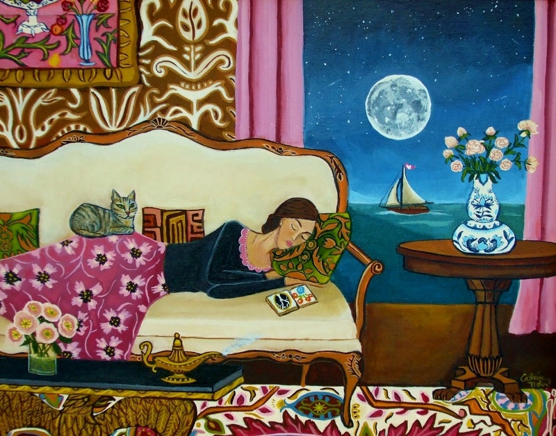 Nicolette Dreams The Night Away-Open edition Print
