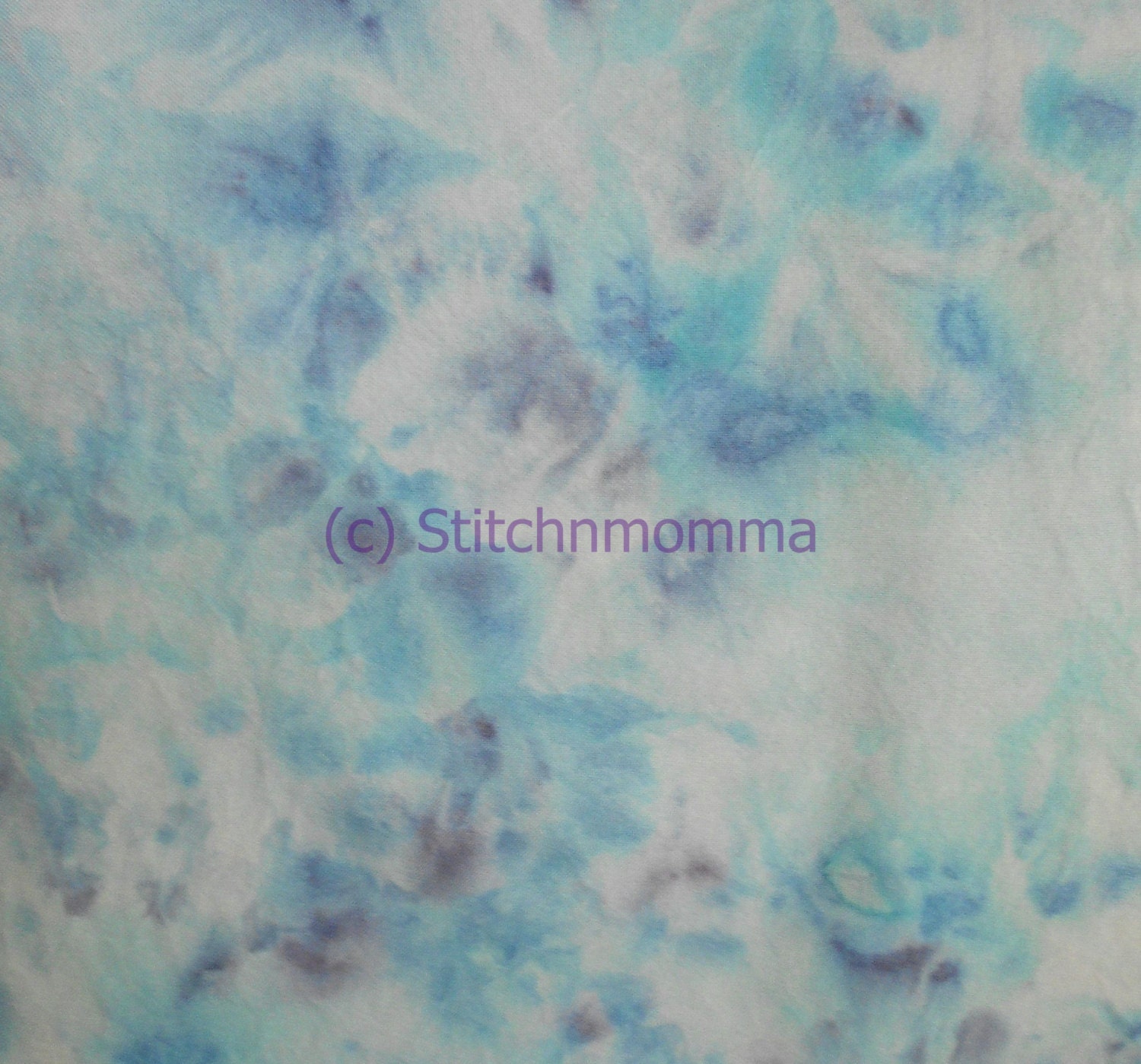 Blue Lagoon Hand Dyed 28-count Monaco Cross Stitch Fabric - 19x23 inches
