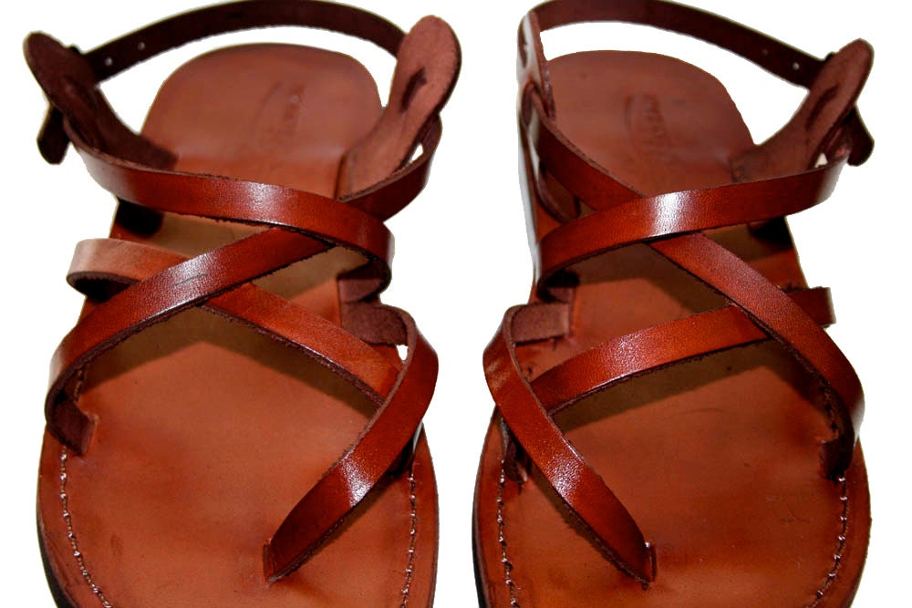 Brown Triple Leather Sandals