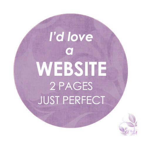 Professional custom design two page website design
