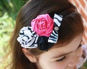 Zebra Pink Headband  ON SALE
