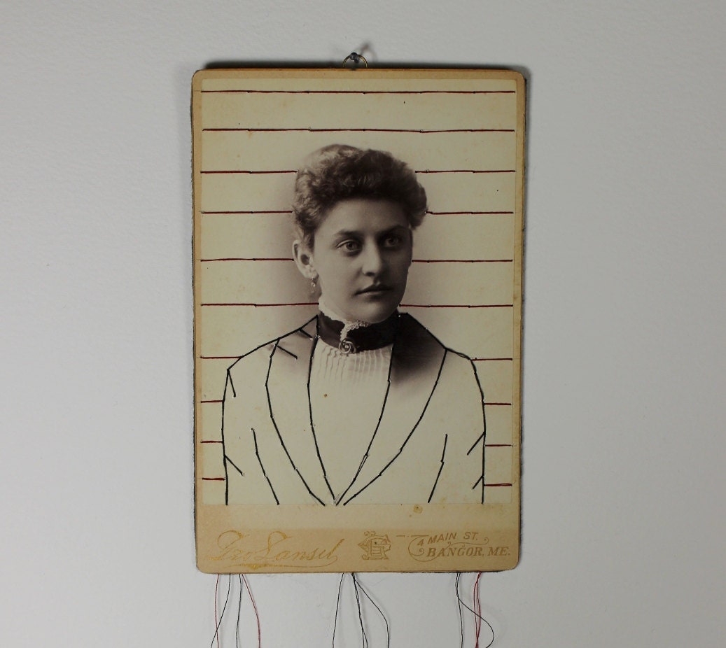 embroidered cabinet card Forgotten no.21