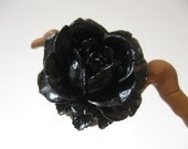 Black - Resin Rose Ring