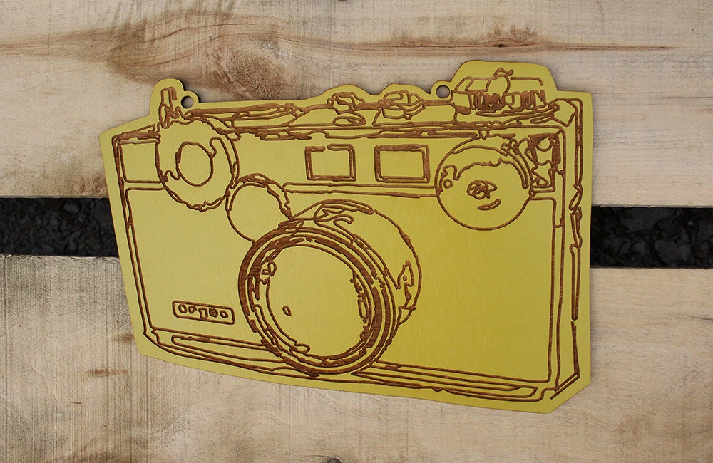 vintage camera wall hanging - for camera lovers - gift for photographers - under 20 dollar gift