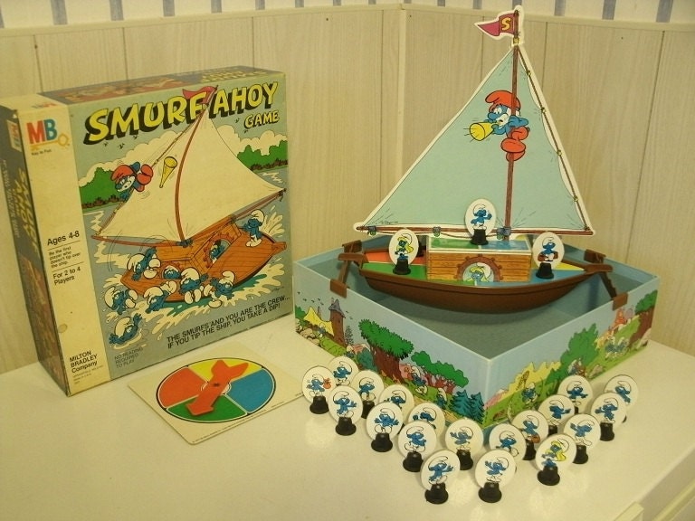 Vintage Smurf Ahoy Game