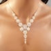 Bridal necklace, wedding jewelry, crystal necklace, rhinestone necklace, Swarovski crystal sterling silver necklace