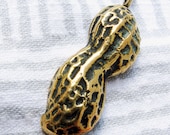 Brass Peanut Shell Necklace