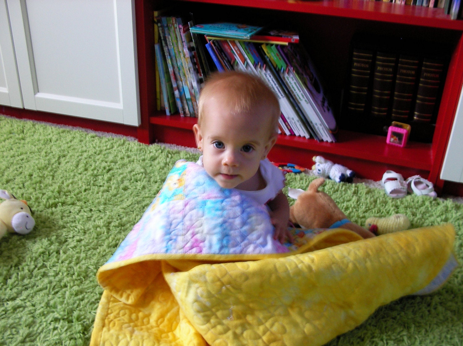 Tiled Patchwork Custom Baby Quilt - Crib Size