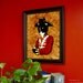 Tuxedo Cat Art, Cat Dressed in British Redcoat Officer Uniform 11x14 Fine Art Print