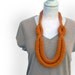 Customizable crocheted wool  necklace, loops necklace Aurora, crochet jewelry. Choose your favorite color.