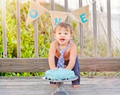 Patrick Blue Plaid 3-24 Month Toddler Tie Photography Prop - Baby Boy Neck Tie Photo Prop, Children's Photography, Adjustable Neck Tie