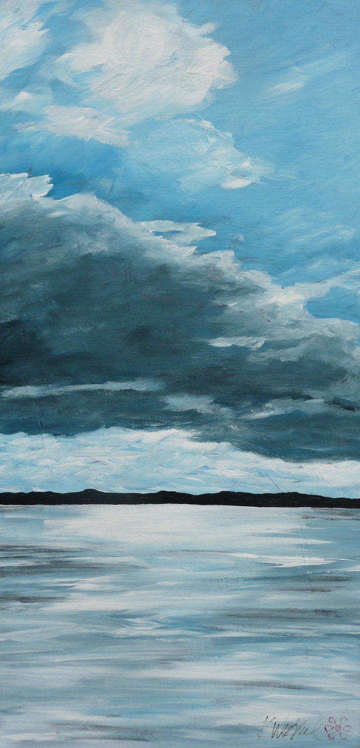 From the Ferry 36hx18w - Original Painting